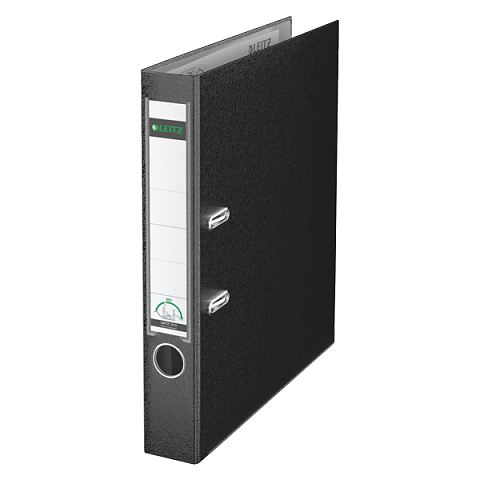 Leitz 180° Lever Arch File Plastic 50 mm Ringmappe A4 Schwarz