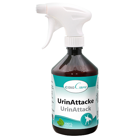 cdVet Naturprodukte casaCare UrinAttacke Sprühflasche 500 ml Katze / Hund Flüssigkeit