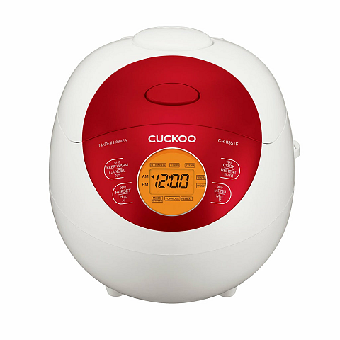 Cuckoo CR-0351F RED Reiskocher 0,54 l 425 W Rot, Weiß