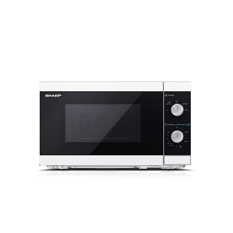 Sharp YC-MS01E-W Mikrowelle Schwarz, Weiß Solo-Mikrowelle Arbeitsplatte 20 l 800 W