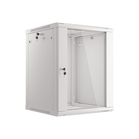 Lanberg WF01-6615-10S Rack 15U Wandmontiertes Regal Grau