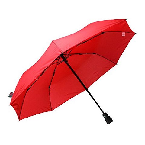 EuroSCHIRM light trek automatic Rot Fiberglas Polyester Kompakt Regenschirm