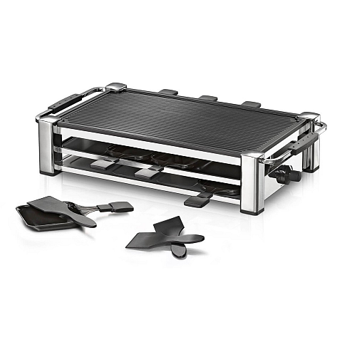 Rommelsbacher RCC 1500 Raclette Grill 1500 W Chrom
