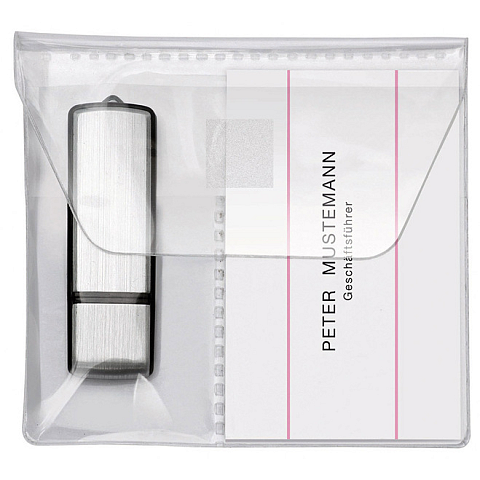 Veloflex 2256010 Visitenkartenhalter Polypropylen (PP) Transparent