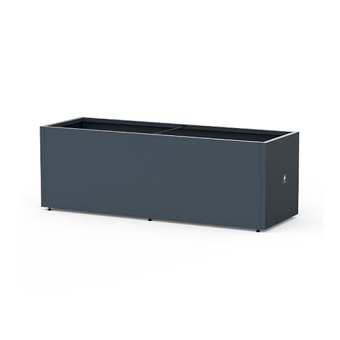 Herstera Metal Planter 50 Draußen Pflanzgefäß Freistehend Stahl Anthrazit