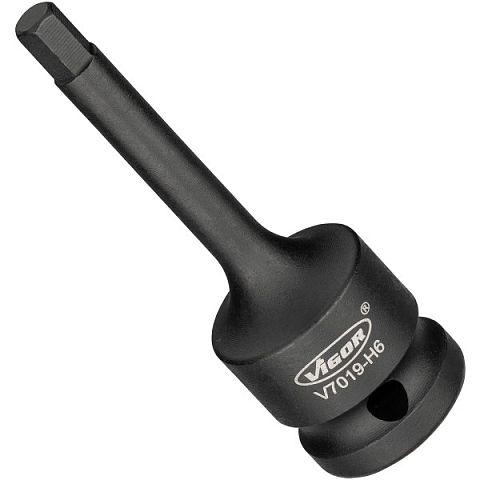 Vigor V7019-H6 Steckschlüsseleinsatz Steckschlüsselbuchse Schwarz