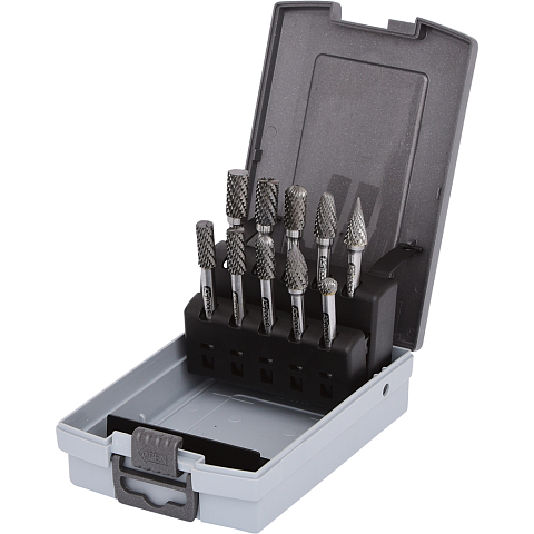 KS Tools 515.3220 Rotierender Entgrater Metall Oval Aluminium alloys, Eisenguss, Kunststoff 10 Stück(e)