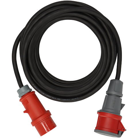 Brennenstuhl 1169370250 Verlängerungskabel 25 m Draußen Schwarz, Rot