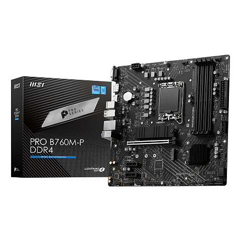 MSI PRO B760M-P DDR4 Motherboard Intel B760 LGA 1700 micro ATX