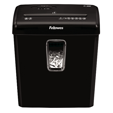 Fellowes Powershred P-30C Aktenvernichter Kreuzschreddern 22 cm Schwarz