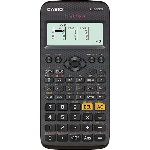 Casio FX-82DE X Taschenrechner Tasche Wissenschaftlicher Taschenrechner Schwarz
