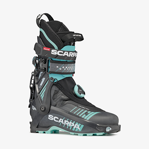Scarpa F1 LT WOMAN Skischuhe Karbon, Aqua-Farbe