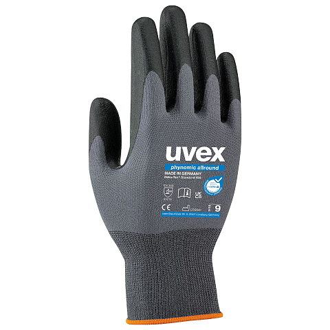 Uvex 6004912 Handschutz Schwarz, Grau Elastan, Polyamid 1 Stück(e)
