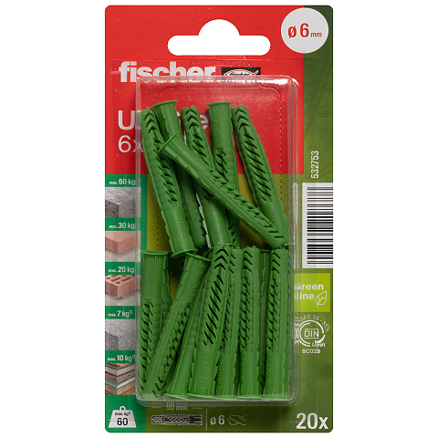 Fischer 532753 Schraubanker/Dübel 20 Stück(e)