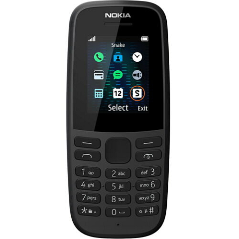 Nokia 105 (2019) 4,5 cm (1.77") 73,2 g Schwarz Funktionstelefon