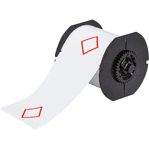 Brady B30-262-7569-CLP1 Druckeretikett Rot, Weiß Nicht klebendes Druckeretikett