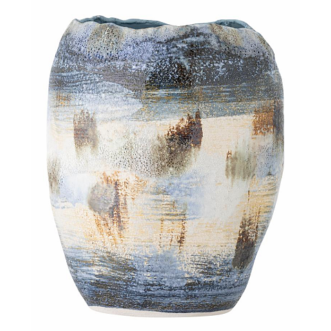 Bloomingville Nienna Vase andere Steingut Blau