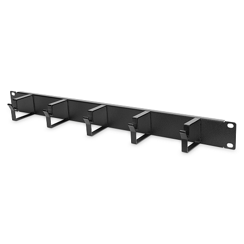 Digitus Kabelrangierpanel mit Kabelführungsbügeln für 483 mm (19")-Schränke, 1HE