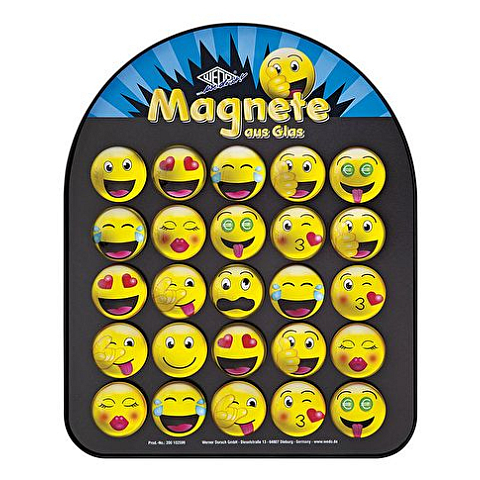 Wedo 200 102599 Kühlschrankmagnet Glas Mehrfarbig 25 Stück(e)