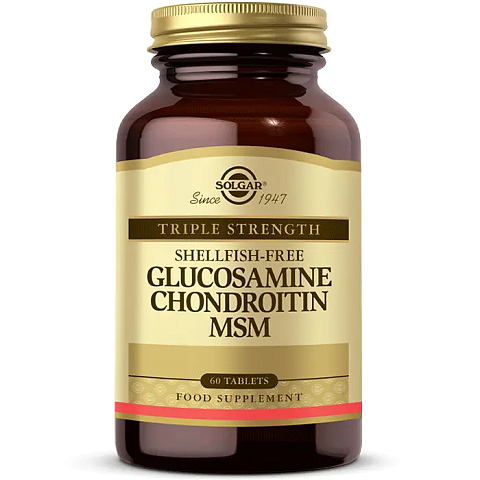 Solgar Glucosamine Chondroitin MSM Knochenschützende Substanz 60 Stück(e) Innere Anwendung Tablet