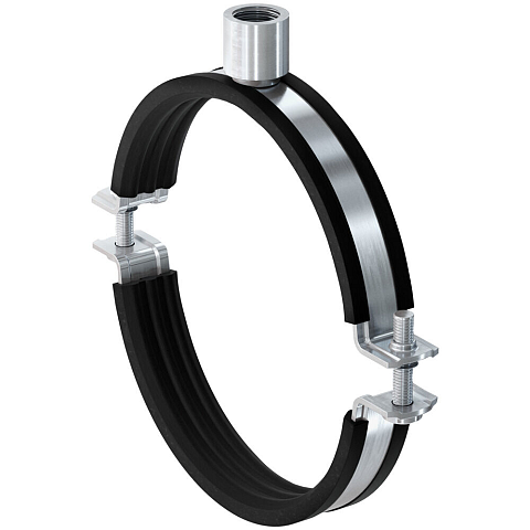 Fischer 535506 Schraubzwinge Rohrschelle Schwarz, Stahl