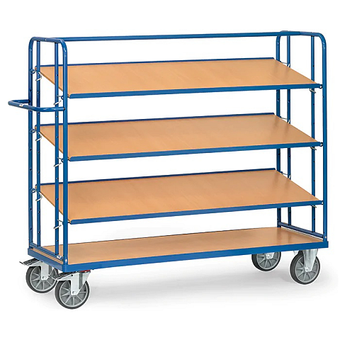 fetra 4255 Bollerwagen Sperrholz, Stahl Regalwagen