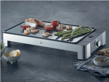 WMF 0415340011 Raclette Grill 2300 W Schwarz, Edelstahl