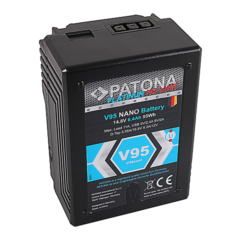 PATONA Platinum NANO V95 V-Mount 95Wh f. Sony DSR 600P 650P 652P HDW 800P PDW 850 BP-150w RED ARRI