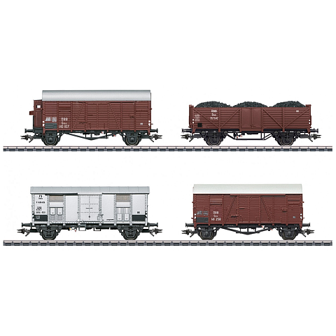 Märklin Freight Car Set for the Class 52 Steam Locomotive Eisenbahngüterwaggon-Modell Montagesatz HO (1:87)