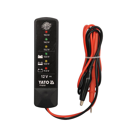 Yato YT-83101 Batterietester Schwarz