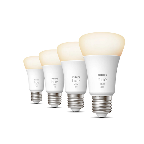 Philips Hue White E27 - Smarte Lampe A60 Viererpack - 800