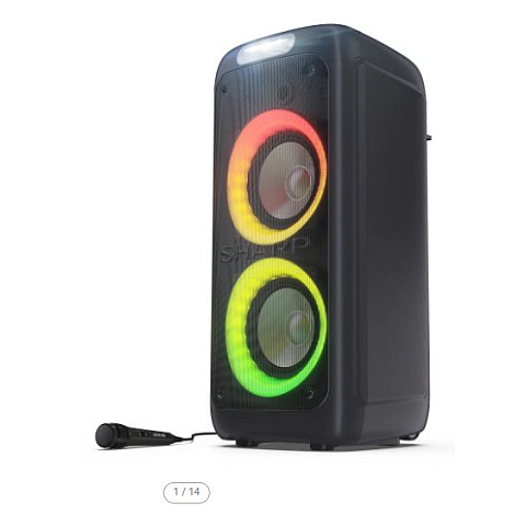 Sharp PS-949 Tragbarer-/Partylautsprecher Schwarz