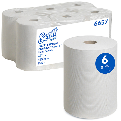 SCOTT 6657 Papiertuch Papier Weiß 165 m