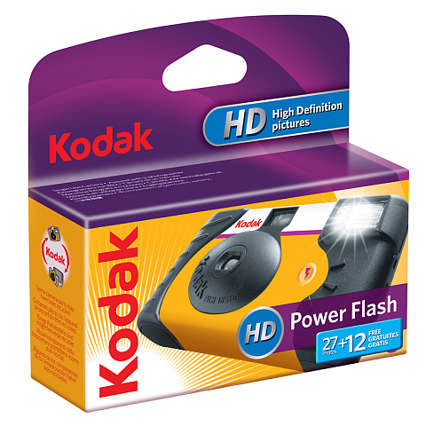 Kodak Power Flash 27+12 Kompakt-Filmkamera Schwarz, Gelb