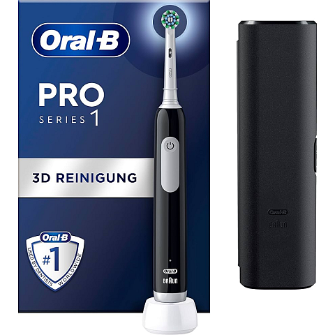 Oral-B Pro 1 Cross Action Erwachsener Rotierende-vibrierende Zahnbürste Schwarz