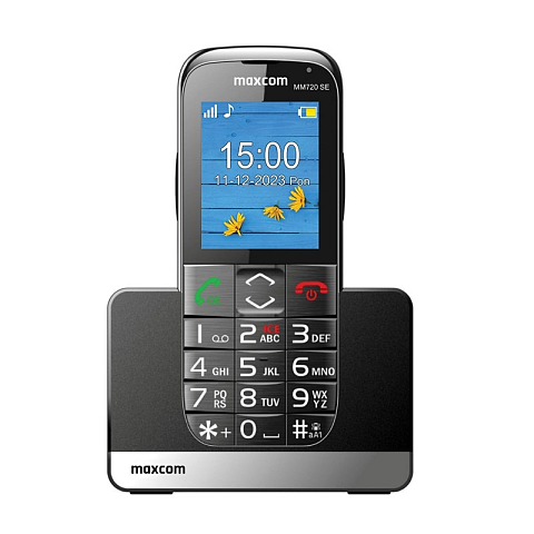 MaxCom MM720 SE Handy 5,59 cm (2.2") 82 g Schwarz Einsteigertelefon