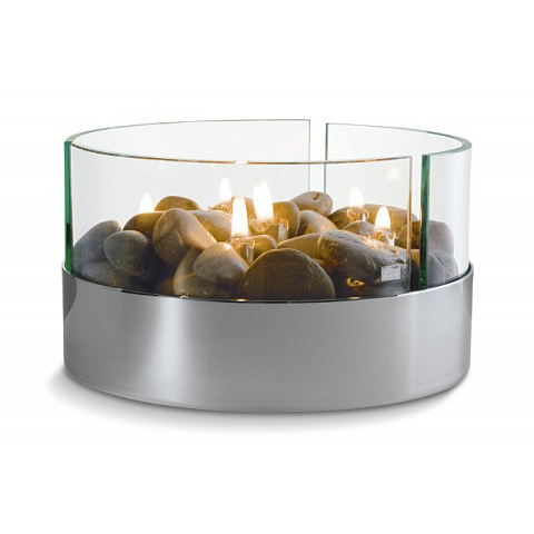 Philippi 123072 Kamin Drinnen Tragbare Feuerstelle Öl Aluminium, Transparent