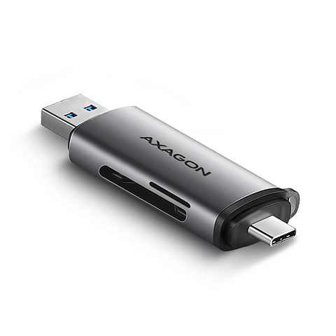Axagon CRE-SAC SuperSpeed USB-C+USB-A Kartenleser 5 Gbps
