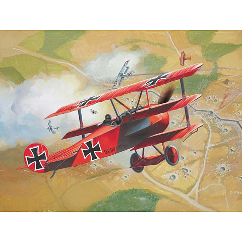 Revell Fokker DR. 1 Triplane Starrflügelflugzeug-Modell Montagesatz 1:72