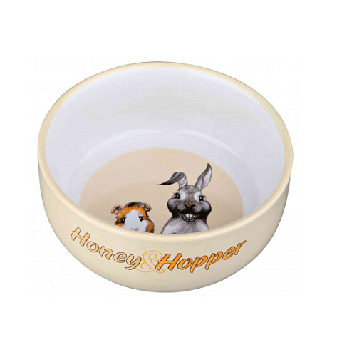 TRIXIE Honey & Hopper Ceramic Bowl Universal Fütterung & Bewässerung