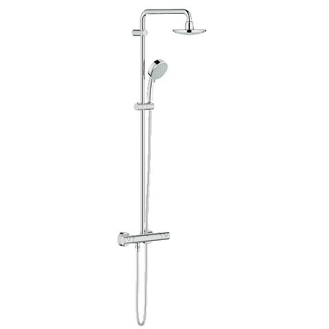 GROHE 27922000 Duschsystem 2 Kopf/Köpfe Wand Chrom