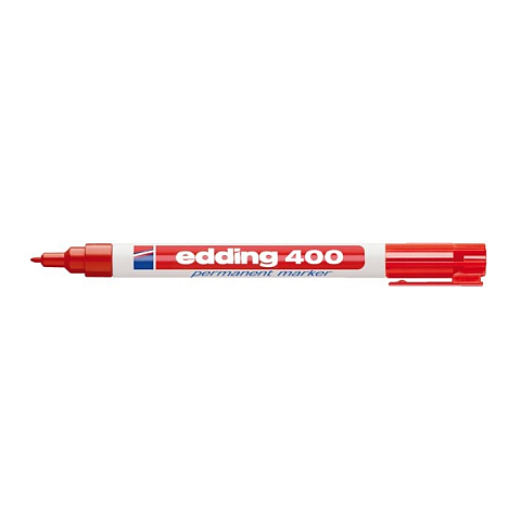 Edding 400 Permanent-Marker Rot 10 Stück(e)
