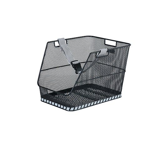 Basil Class Hinten Fahrradkorb Rattan, Stahl Schwarz