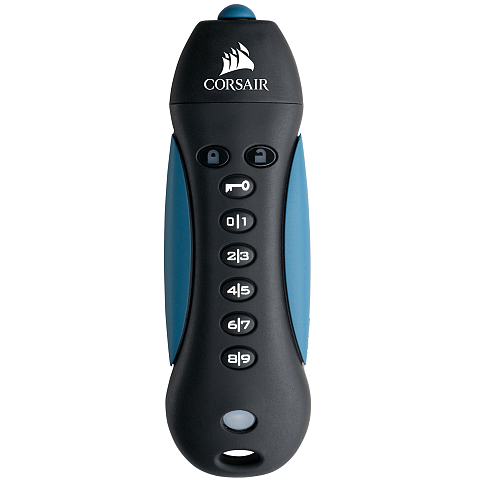 Corsair Padlock 3 64GB USB-Stick USB Typ-A 3.2 Gen 1 (3.1 Gen 1) Schwarz, Blau