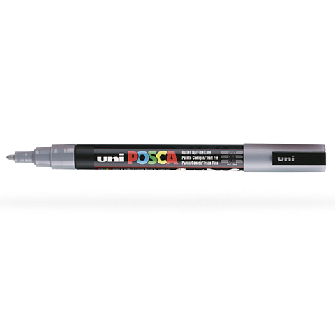 POSCA PC3M G Marker 1 Stück(e) Fibre tip Grau