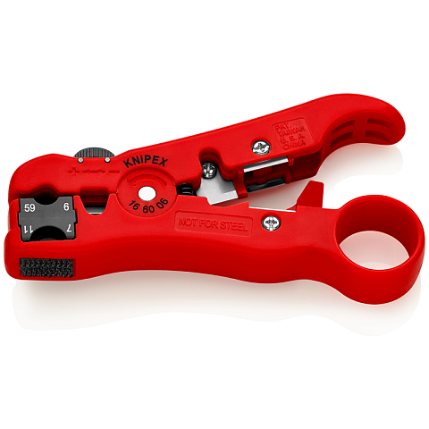 Knipex 16 60 06 SB Abisolierzange Rot