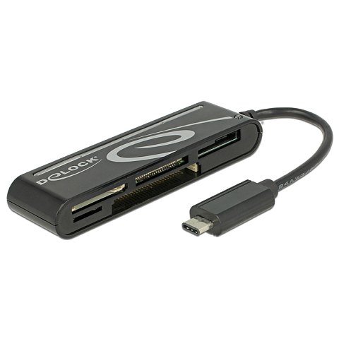 DeLOCK 91739 Kartenleser USB 2.0 Schwarz