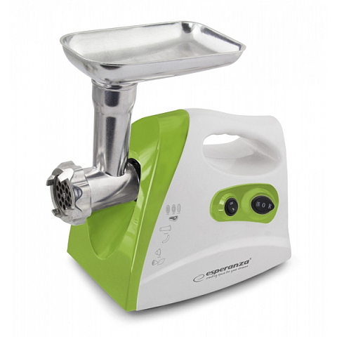 Esperanza EKM012G Fleischwolf 600 W Grün, Edelstahl, Weiß