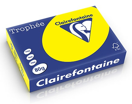 Clairefontaine Trophee Druckerpapier A5 (148x210 mm) 500 Blätter Gelb