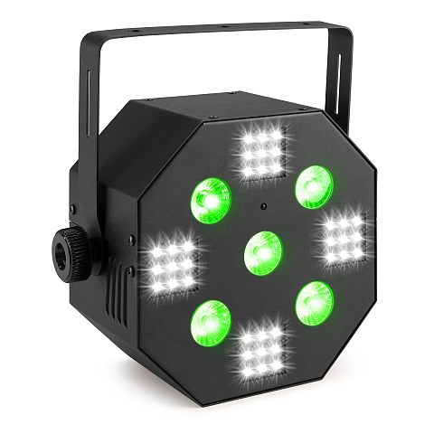 BeamZ MultiAce2 Für die Nutzung im Innenbereich geeignet Disco-Laserprojektor & Stroboskop Schwarz